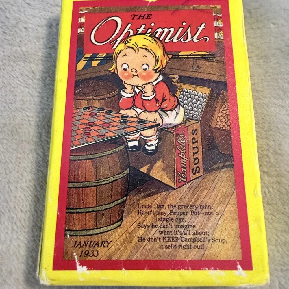 Vintage 1993 Campbell's Soup Optimist Playing Cards Advertising Deck